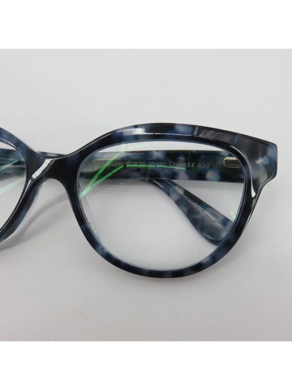 Pair The Quinn Blue Tortoise Eyewear Glasses Frames With Sunglasses Toppers